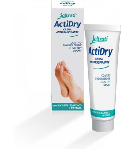 Saltrati Actidry Crema Antitrasparente Contro Sudorazione e Cattivi Odori 100ml