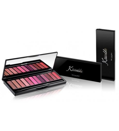 Palette Labbra 12 Rossetti Effetto Opaco Kissable - Mesauda Milano