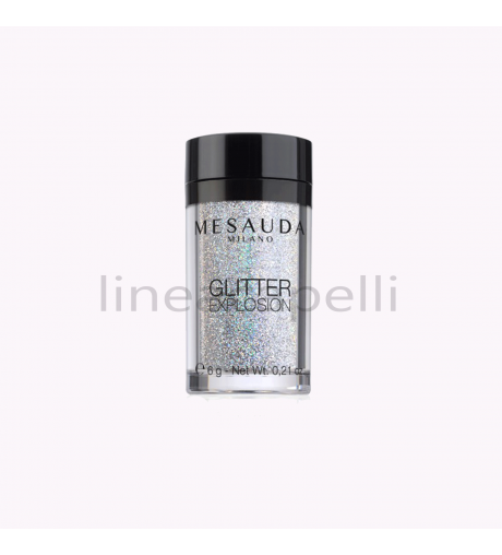 Glitter per unghie color Argento 6g