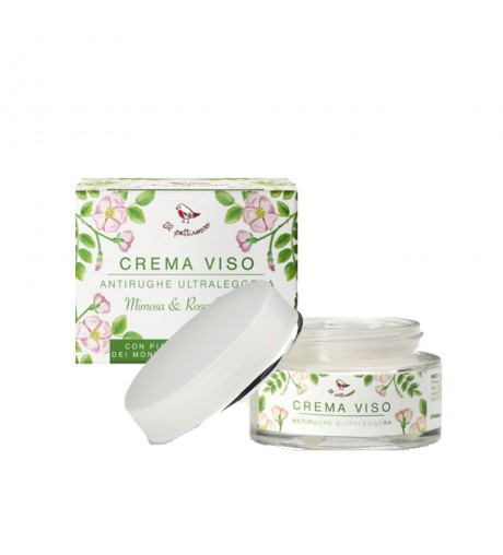 CREMA ANTIRUGHE ULTRALEGGERA MIMOSA E ROSA CANINA